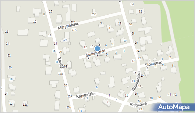 Piotrków Trybunalski, Świtezianki, 7, mapa Piotrków Trybunalski