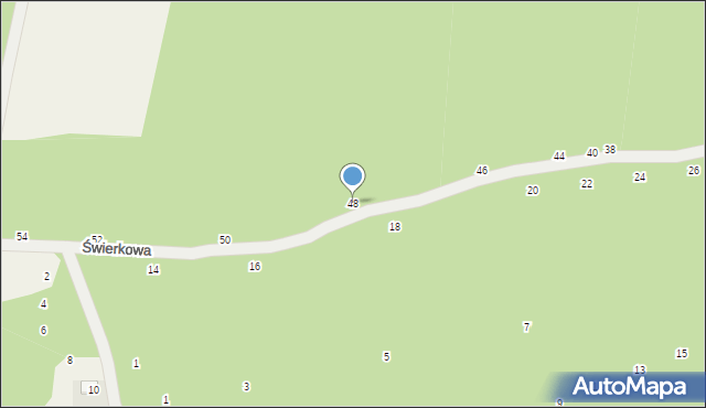 Piotrkowice, Świerkowa, 48, mapa Piotrkowice