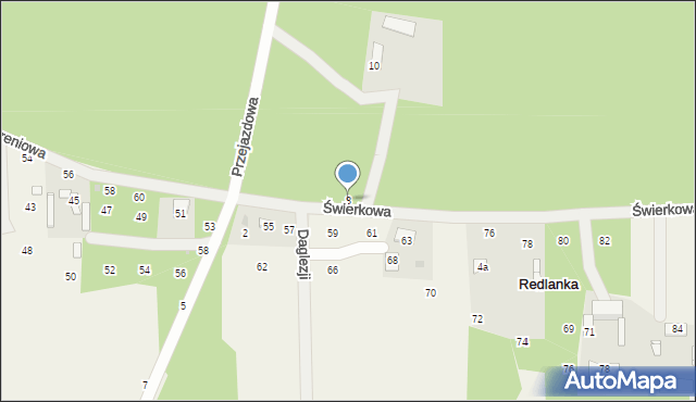 Piotrkowice, Świerkowa, 8, mapa Piotrkowice