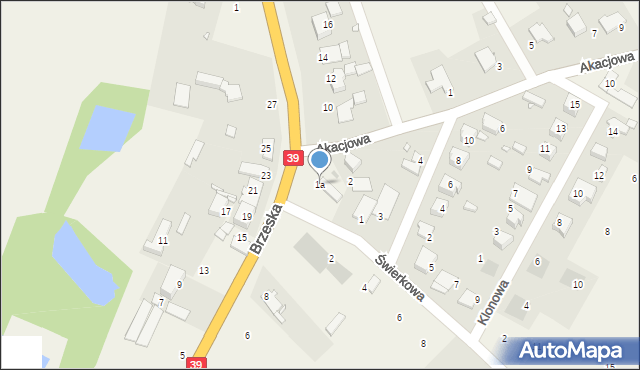 Pisarzowice, Świerkowa, 1a, mapa Pisarzowice
