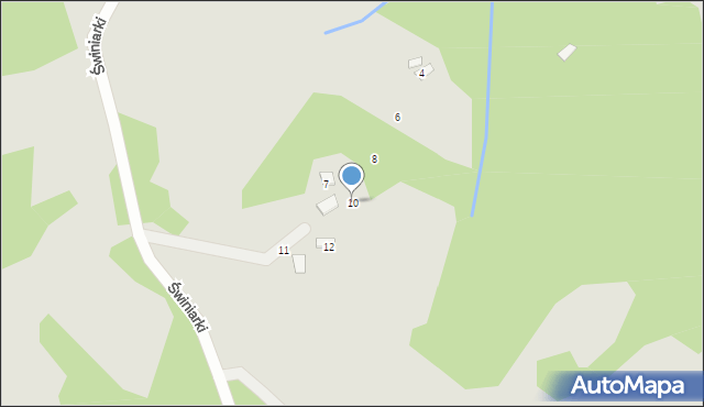 Piwniczna-Zdrój, Świniarki, 10, mapa Piwniczna-Zdrój