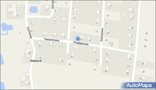 Pławna, Świerkowa, 7, mapa Pławna