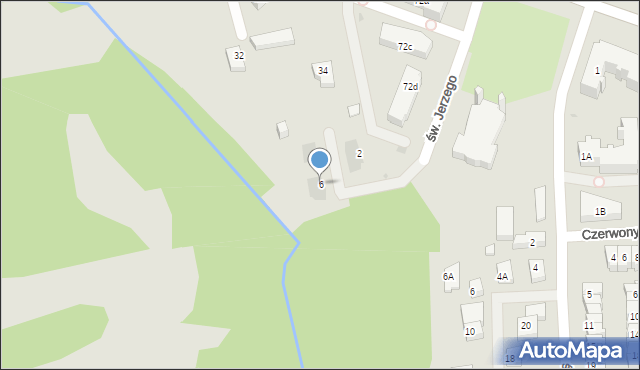 Płock, św. Jerzego, 6, mapa Płock