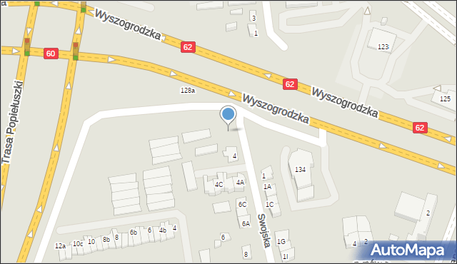 Płock, Swojska, 2, mapa Płock