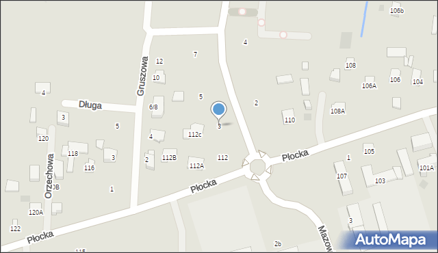 Płońsk, św. Jana Pawła II, 3, mapa Płońsk