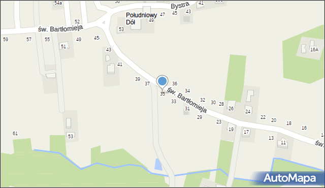 Poręba Spytkowska, św. Bartłomieja, 35, mapa Poręba Spytkowska