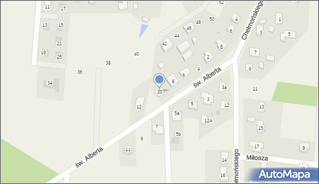 Posada, św. Alberta, 10, mapa Posada