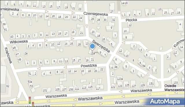 Poznań, Swarzędzka, 11a, mapa Poznania