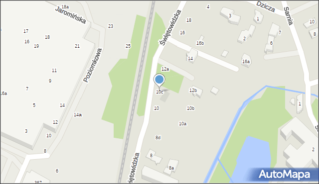 Poznań, Świętowidzka, 10c, mapa Poznania