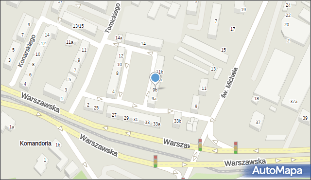 Poznań, św. Michała, 9b, mapa Poznania