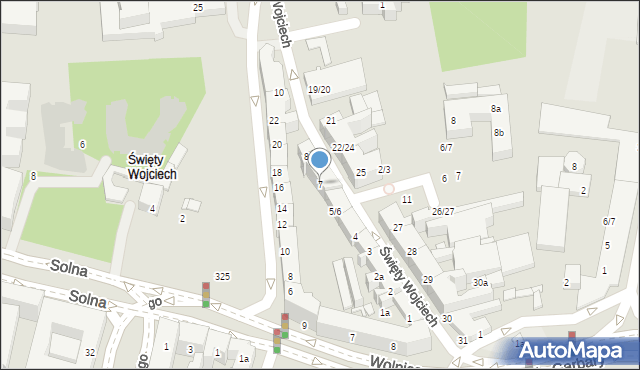 Poznań, Święty Wojciech, 7, mapa Poznania