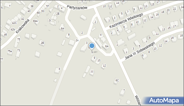 Proszowice, Świętej Trójcy, 7, mapa Proszowice