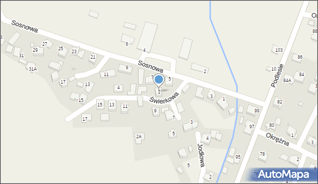 Przeciszów, Świerkowa, 2, mapa Przeciszów