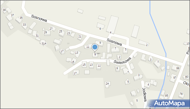 Przeciszów, Świerkowa, 4, mapa Przeciszów