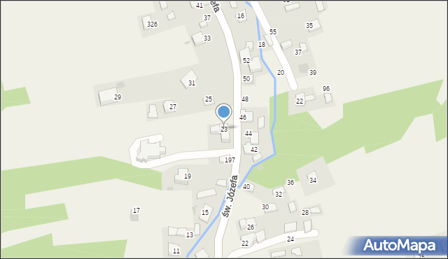 Przeginia Duchowna, św. Józefa, 23, mapa Przeginia Duchowna