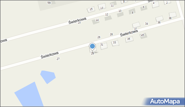 Przemocze, Świerkowa, 29, mapa Przemocze