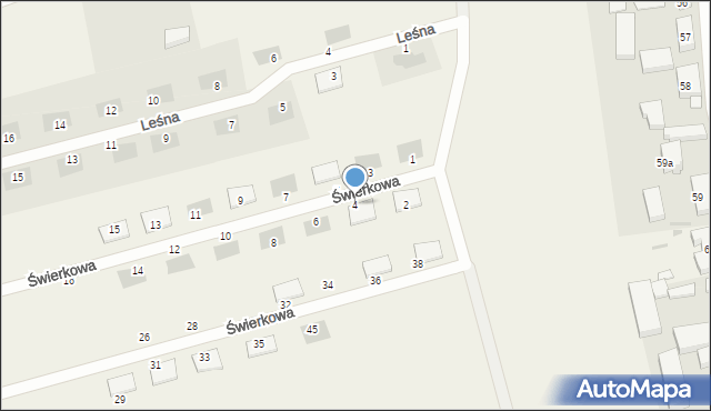 Przemocze, Świerkowa, 4, mapa Przemocze