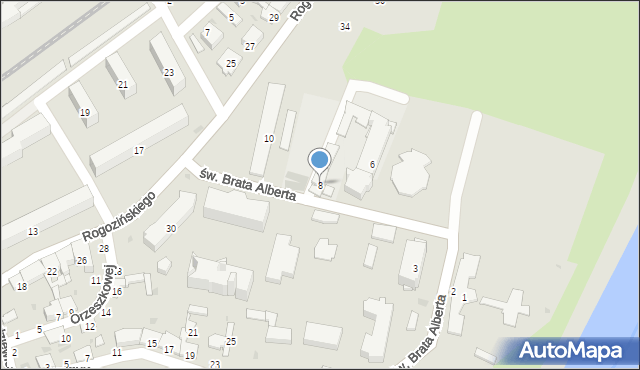 Przemyśl, św. Brata Alberta, 8, mapa Przemyśla