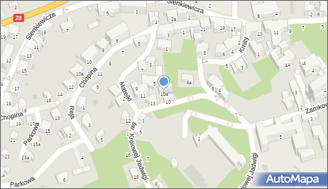 Przemyśl, św. Królowej Jadwigi, 10a, mapa Przemyśla