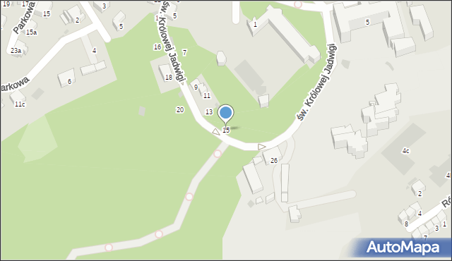 Przemyśl, św. Królowej Jadwigi, 15, mapa Przemyśla