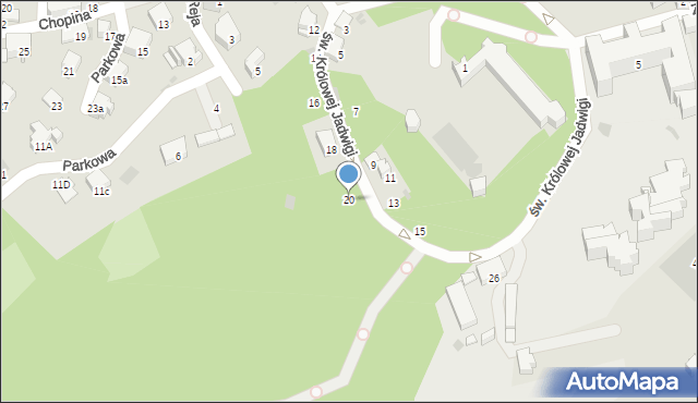 Przemyśl, św. Królowej Jadwigi, 20, mapa Przemyśla