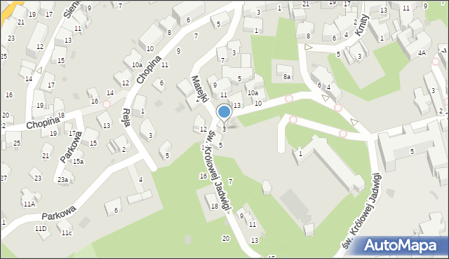 Przemyśl, św. Królowej Jadwigi, 3, mapa Przemyśla