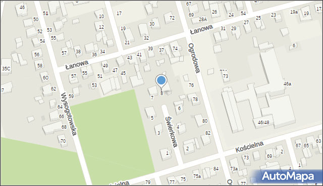 Przeźmierowo, Świerkowa, 8, mapa Przeźmierowo