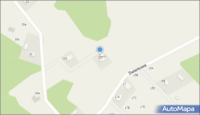 Przyjaźń, Świerkowa, 22C, mapa Przyjaźń