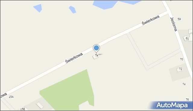 Przyjaźń, Świerkowa, 7a, mapa Przyjaźń