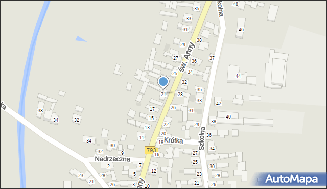 Przyrów, św. Anny, 21, mapa Przyrów