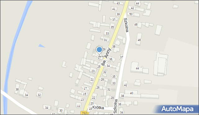 Przyrów, św. Anny, 27, mapa Przyrów