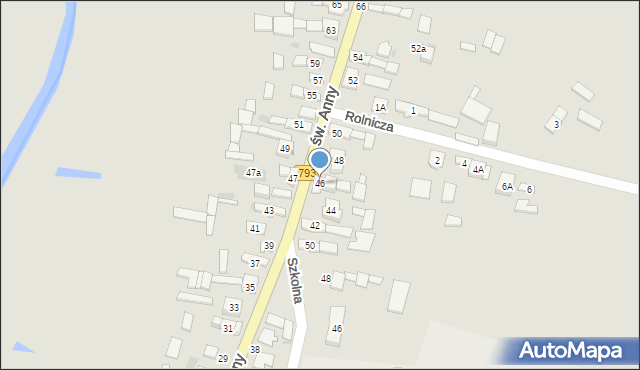 Przyrów, św. Anny, 46, mapa Przyrów