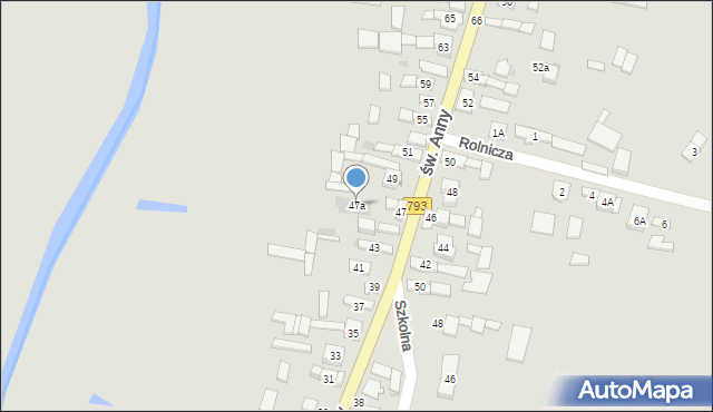 Przyrów, św. Anny, 47a, mapa Przyrów