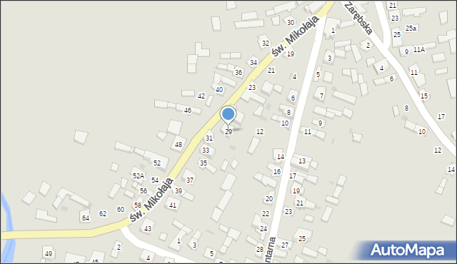 Przyrów, św. Mikołaja, 29, mapa Przyrów