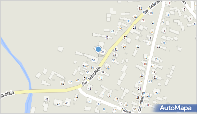 Przyrów, św. Mikołaja, 50, mapa Przyrów