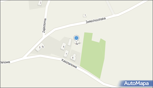 Pszczew, Świechocińska, 6a, mapa Pszczew