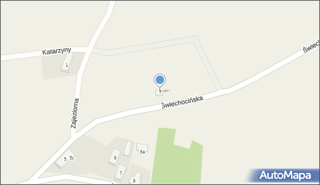 Pszczew, Świechocińska, 7, mapa Pszczew