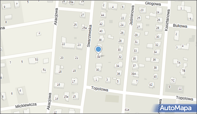 Puck, Swarzewska, 34, mapa Puck