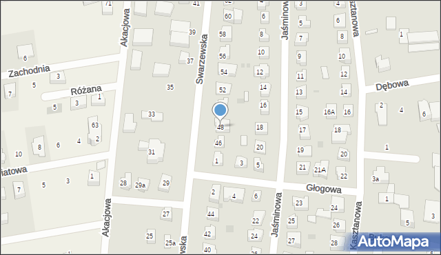 Puck, Swarzewska, 48, mapa Puck