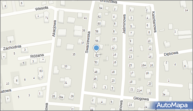 Puck, Swarzewska, 52, mapa Puck