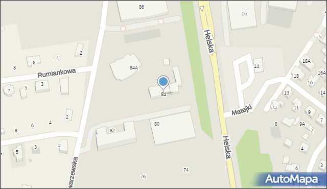 Puck, Swarzewska, 84, mapa Puck