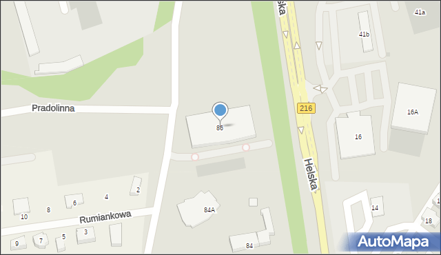 Puck, Swarzewska, 86, mapa Puck