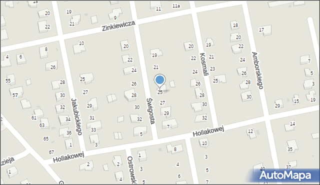 Puławy, Świgosta Franciszka, 25, mapa Puław