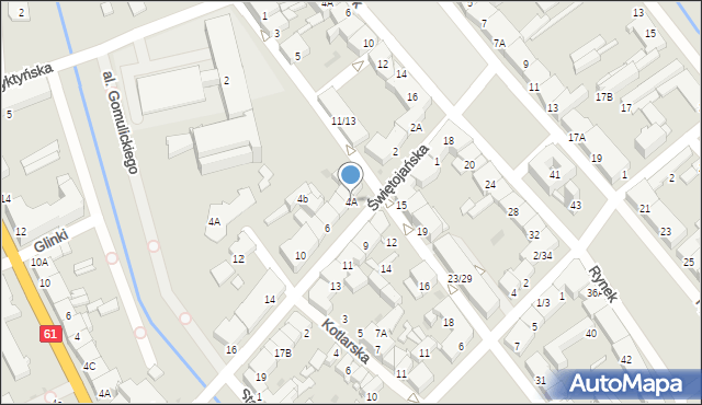 Pułtusk, Świętojańska, 4A, mapa Pułtusk