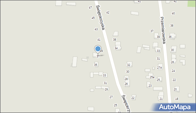 Pułtusk, Świętokrzyska, 37, mapa Pułtusk