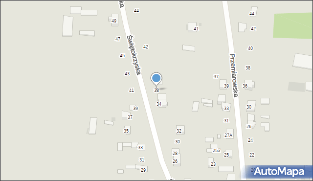 Pułtusk, Świętokrzyska, 38, mapa Pułtusk