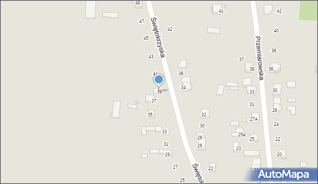 Pułtusk, Świętokrzyska, 39, mapa Pułtusk