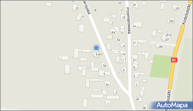 Pułtusk, Świętokrzyska, 7, mapa Pułtusk