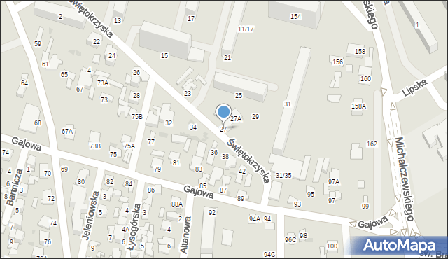 Radom, Świętokrzyska, 27, mapa Radomia