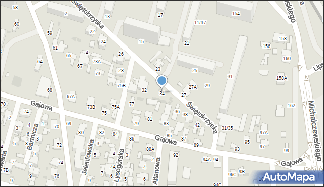 Radom, Świętokrzyska, 34, mapa Radomia